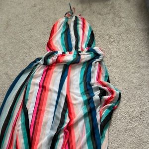 Express halter backless dress